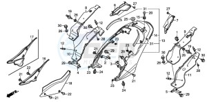 XL1000VA drawing SEAT COWL/SIDE COVER