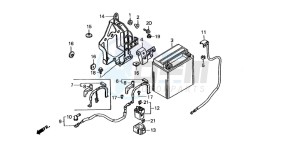 ST1100 drawing BATTERY