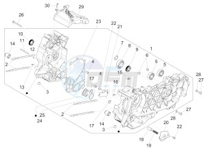 Medley 125 4T ie ABS (EMEA) drawing Crankcase