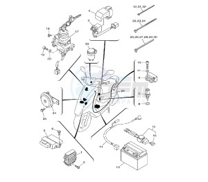 VITY 125 drawing BATTERY