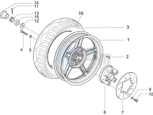 Runner 50 SP SC drawing Rear Wheel