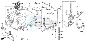 CBF600N drawing FUEL TANK (CBF600S6/SA6)