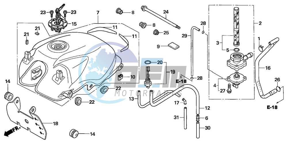 FUEL TANK (CBF600S6/SA6)