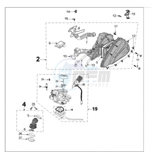 TWEET 50 drawing CARBURETTOR