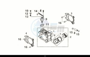 CRUISYM a 300 (LV30W2-EU) (M1) drawing CYLINDER SET