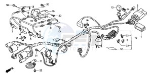 CB600F HORNET drawing WIRE HARNESS (CB600F22)