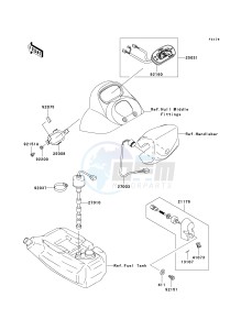 JT 1500 A [STX-15F] (A6F-A9F) A9F drawing METERS