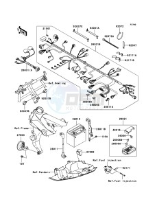 Z750S ZR750K6F FR GB XX (EU ME A(FRICA) drawing Chassis Electrical Equipment