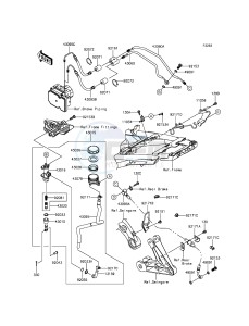 1400GTR ABS ZG1400EFF FR GB XX (EU ME A(FRICA) drawing Rear Master Cylinder