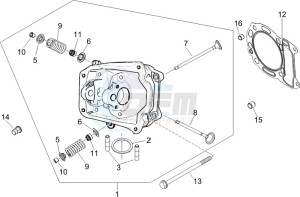 Liberty 125 4t Sport e3 drawing Cilinder head unit - Valve