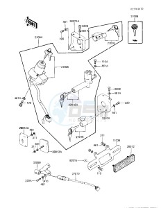 KZ 750 F [LTD SHAFT] (F1) [LTD SHAFT] drawing IGNITION SWITCH_LOCKS_REFLECTORS