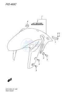 GSX-S 1000 drawing FRONT FENDER (ABS MODELS)