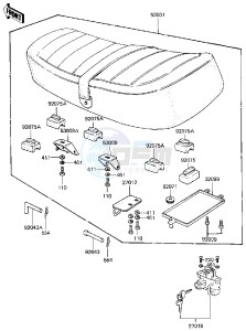 KZ 440 B (B1) drawing SEAT -- 81 B2- -