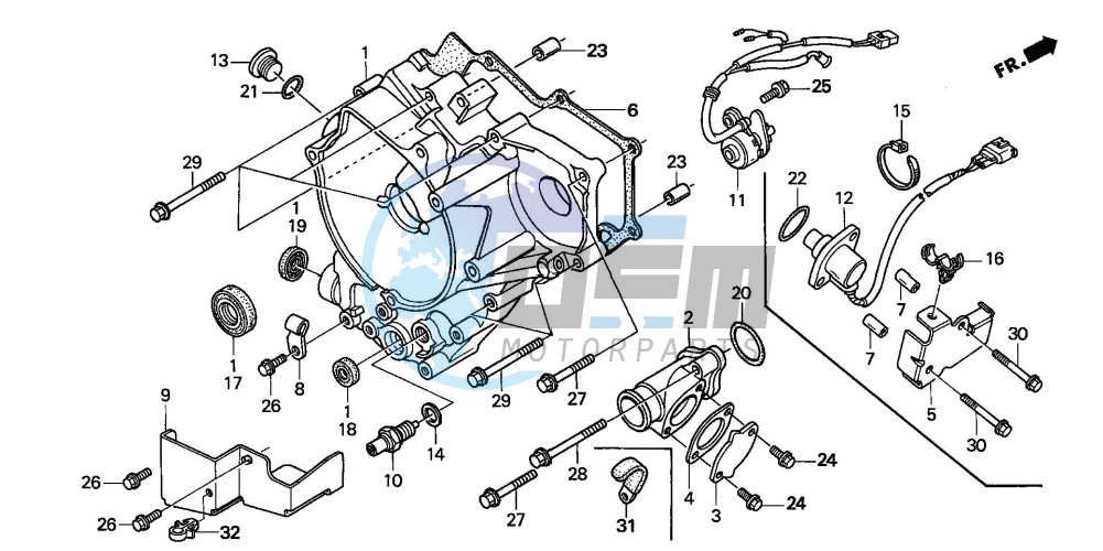 REAR CRANKCASE COVER