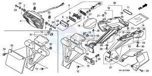 CBR1000RR9 UK - (E / MKH TRI) drawing TAILLIGHT (CBR1000RR8,9/R A9)