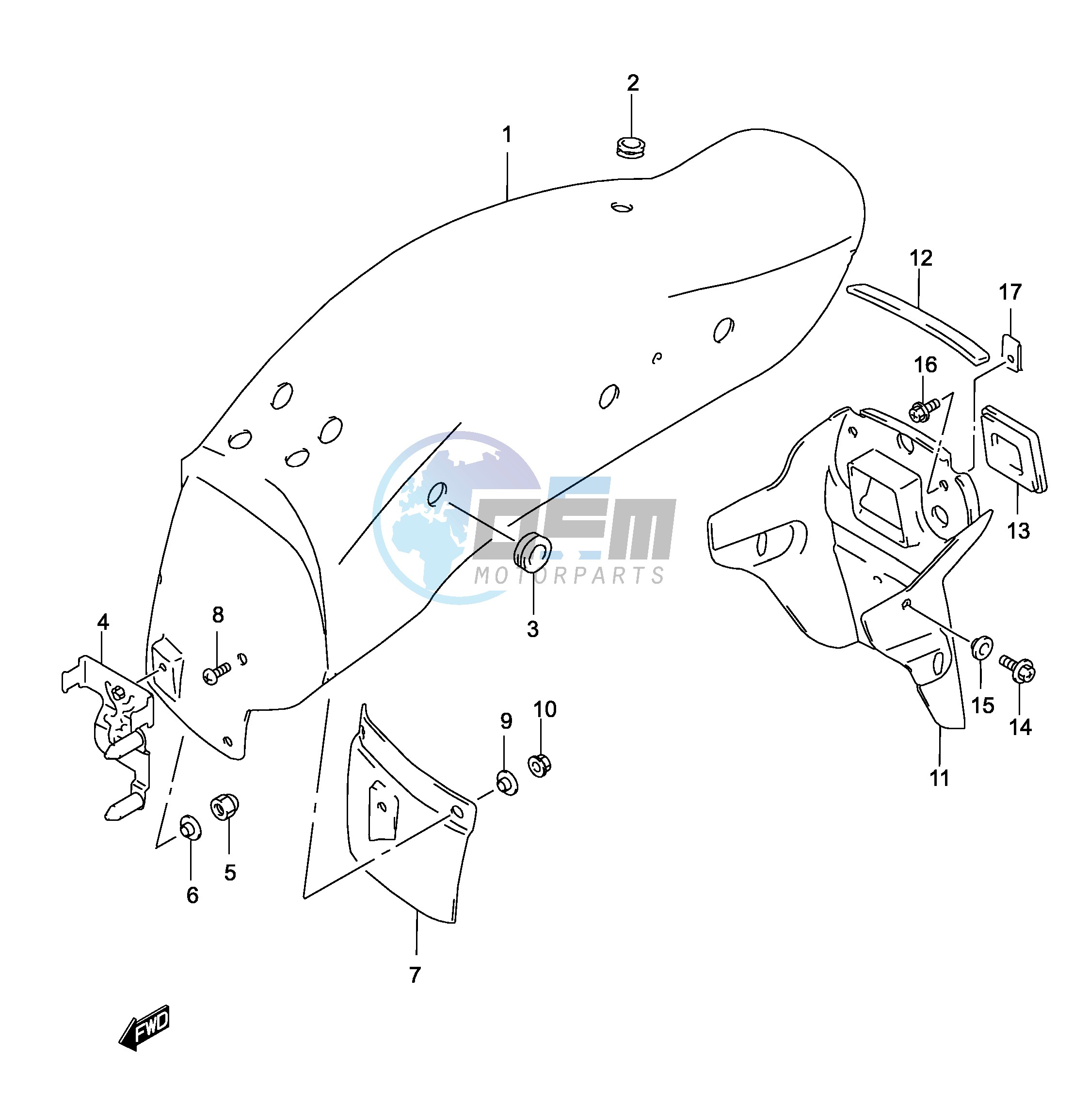 REAR FENDER (MODEL K2)