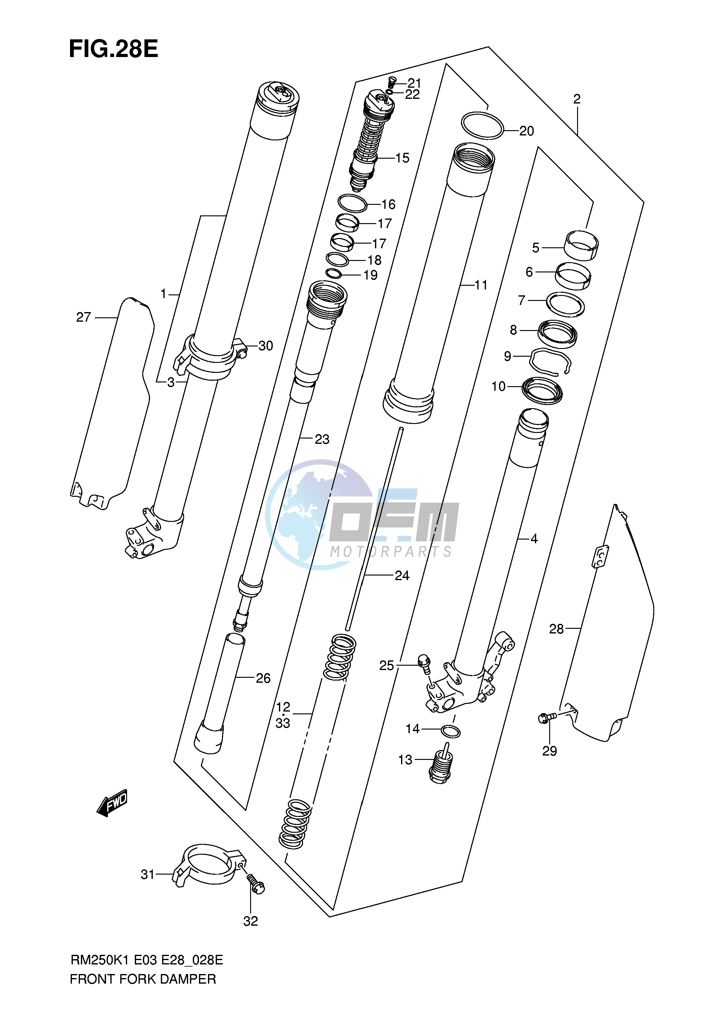 FRONT DAMPER (MODEL K6)