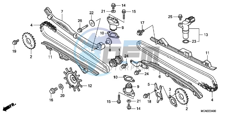 CAM CHAIN/ TENSIONER