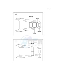 KX 250 M (M2) drawing LABELS