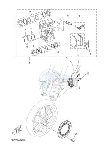 YZF-R125 R125 (5D7W 5D7W 5D7W 5D7W) drawing FRONT BRAKE CALIPER