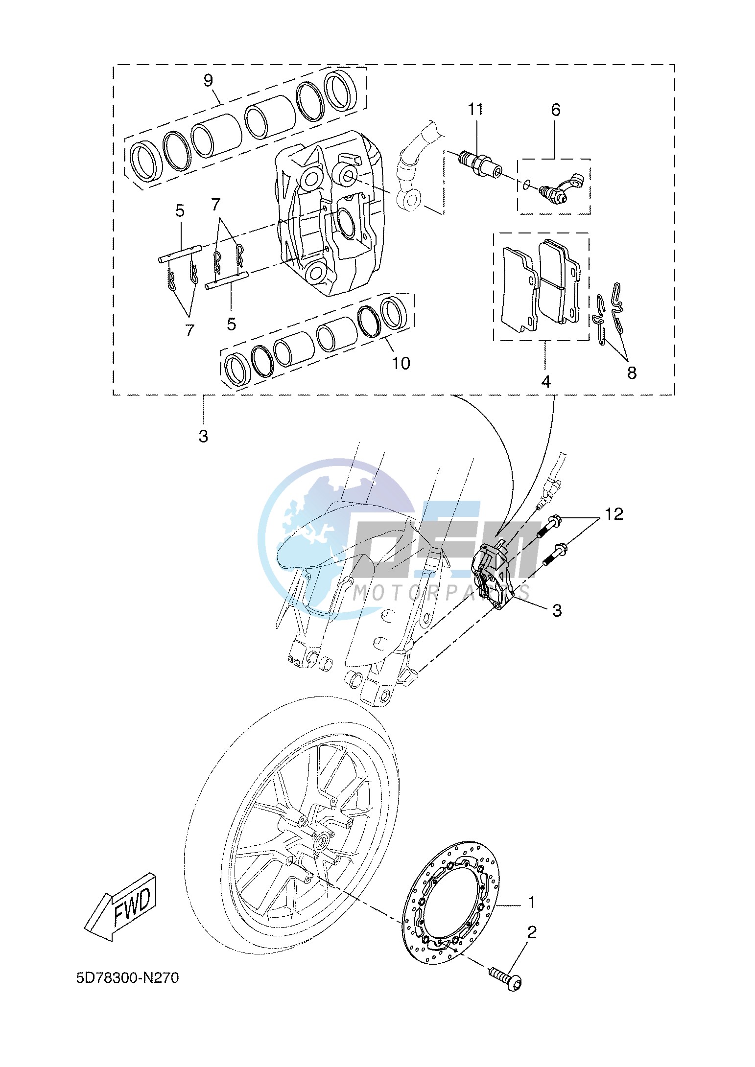 FRONT BRAKE CALIPER