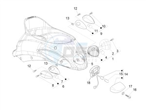 LIBERTY 125 4T IGET CORPORATE E4 (EMEA) drawing Rear headlamps - Turn signal lamps