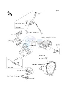 KX 450 E (KX450F MONSTER ENERGY) (E9FA) E9FA drawing FUEL INJECTION