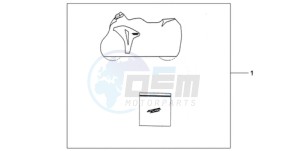 CBR1000RR9 Europe Direct - (ED / MK) drawing INDOOR CYCLE COVER