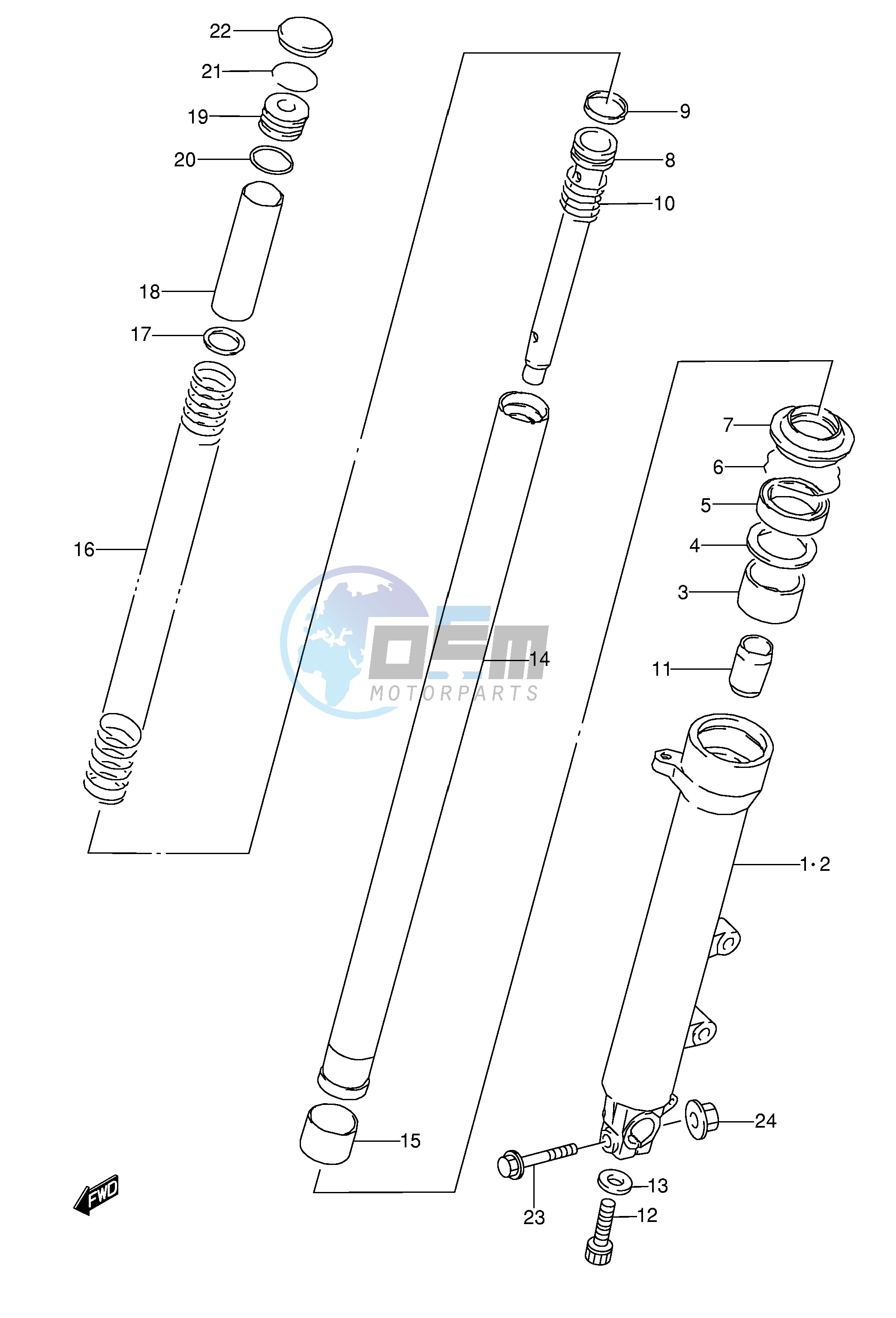 FRONT DAMPER (MODEL J)