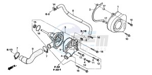 CBF600SA drawing WATER PUMP (CBF600S6/SA6/N6/NA6)