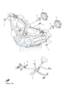 YZF-R1 998 R1 (1KBJ 1KBK) drawing HEADLIGHT