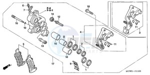 VFR8009 Ireland - (EK / MME) drawing R. FRONT BRAKE CALIPER