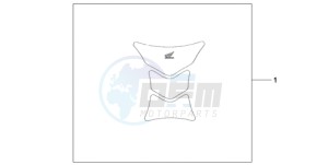 CBR1000RA9 ED / ABS REP drawing TANK PAD