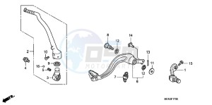 CRF450RB drawing PEDAL/ KICK STARTER ARM