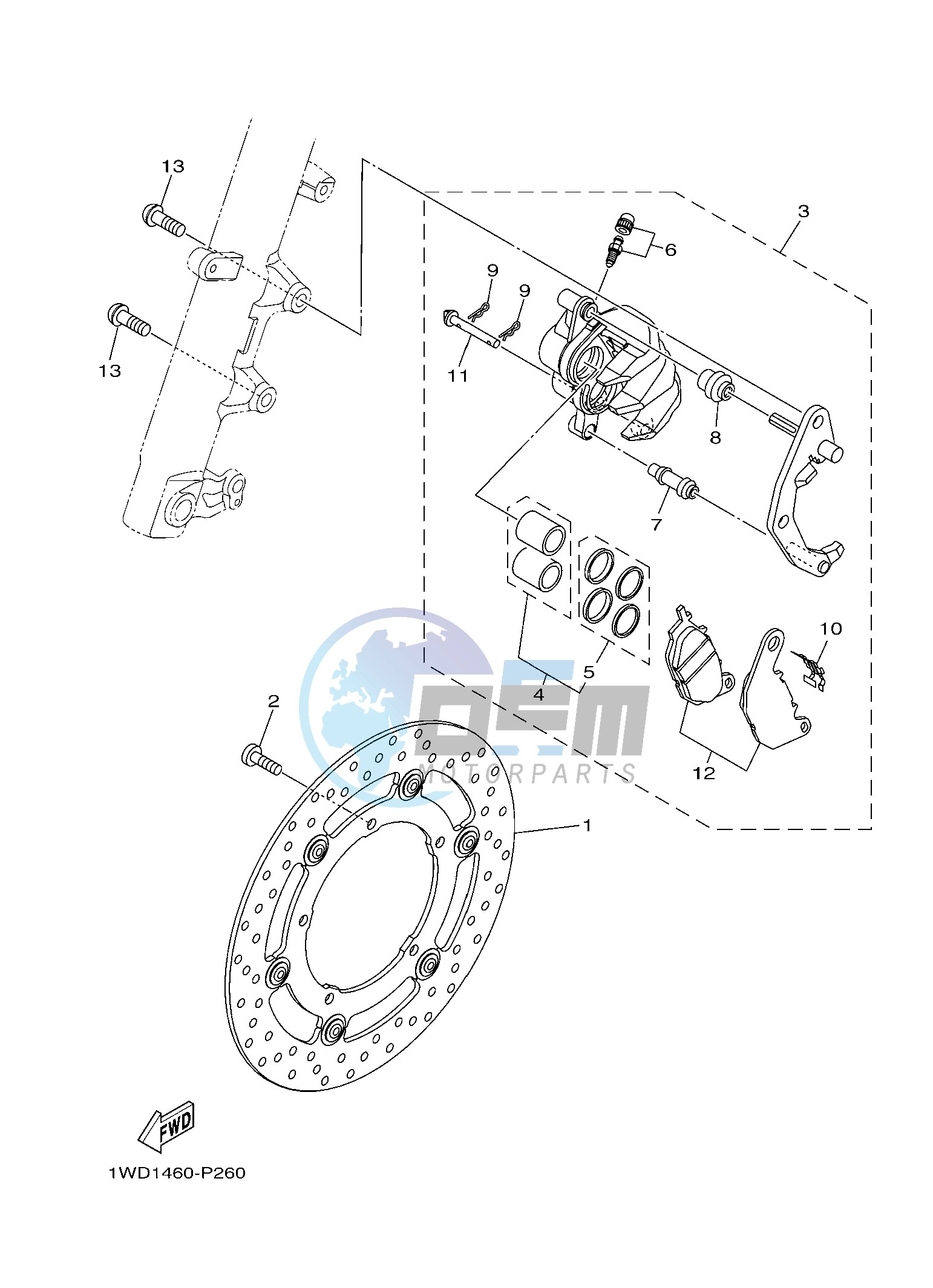 FRONT BRAKE CALIPER