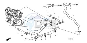 CBF1000T9 Ireland - (EK) drawing WATER PIPE