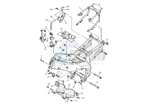 FZR R 600 drawing FRAME