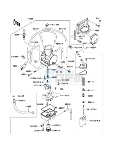 KX125 KX125-M3 EU drawing Carburetor