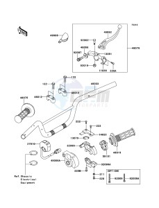 KLX110 KLX110A7F EU drawing Handlebar