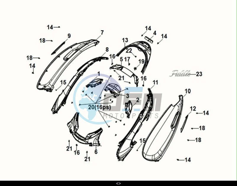 BODY COVER - TAIL LIGHT