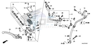 NC750SAE NC750SA ED drawing FR. BRAKE MASTER CYLINDER (NC700SD/ 750SD/ 750SA)