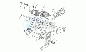 Sport 1100 Carburatori Carburatori drawing Swing arm