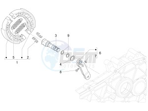 Liberty 50 4t Delivery Single disc drawing Rear brake - Brake jaw