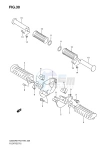 GZ250 (P3) drawing FOOTREST