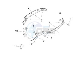 Granturismo 200 L drawing Side cover - Spoiler