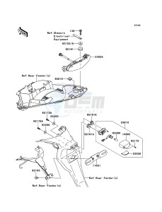 ER-6f EX650C9F GB XX (EU ME A(FRICA) drawing Taillight(s)