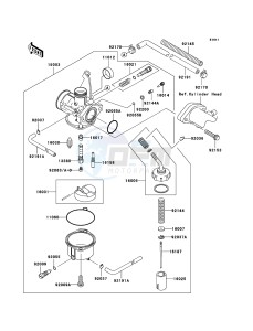 KLX110 KLX110A6F EU drawing Carburetor