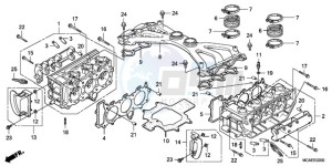 GL18009 UK - (E / AB MKH NAV) drawing CYLINDER HEAD