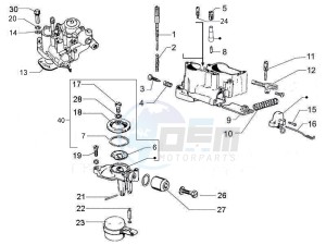 PX 150 (EMEA, APAC, LATAM) (Jp, Mx) drawing Carburetor's components