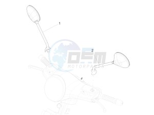 GTS 300 SUPER HPE-TECH 4T 4V IE ABS E4 (EMEA) drawing Driving mirror/s